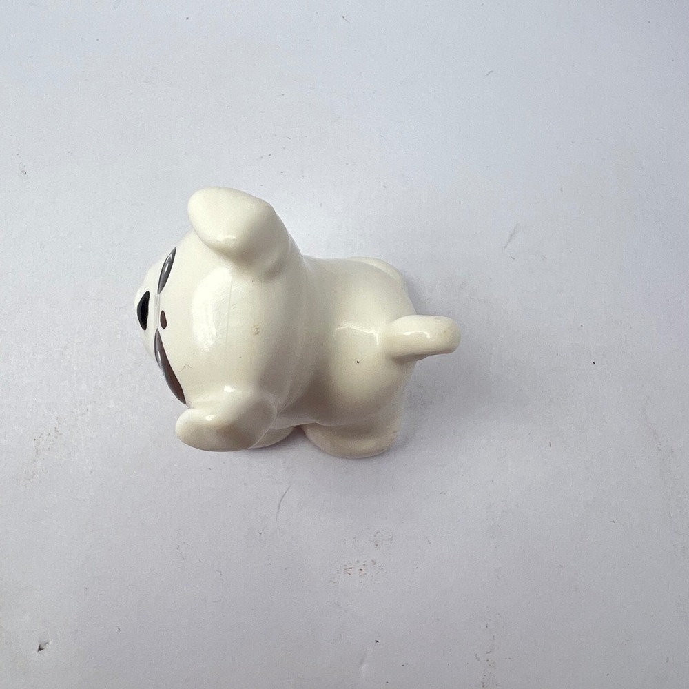 LEGO Duplo White Dog Puppy with Brown Eye Patch Kids One Size Animal Figure Toy - Picture 5 of 7